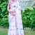 White linen cotton printed saree
