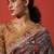 Purple cotton silk blend digital printed saree