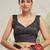 Red cotton silk blend digital printed saree