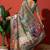 Pista cotton silk blend digital printed saree