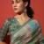 Pista cotton silk blend digital printed saree