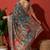 Green cotton silk blend digital printed saree
