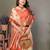 Orange woven rich pallu viscose silk blend saree