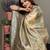 Green woven rich pallu viscose silk blend saree