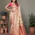 Pink woven rich pallu viscosee silk blend saree