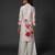 White floral printed chanderi kurta set