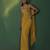 Yellow Plain Lycra Saree
