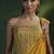 Yellow Plain Lycra Saree