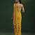 Yellow Plain Lycra Saree