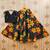 Black printed faux georgette lehenga and choli for girls