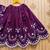 Purple embroidered taffeta lehenga and choli for girls