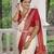 Off White Khadi Georgette silk blend Saree