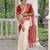 Off White Khadi Georgette silk blend Saree