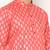 Men's festive peach printed kurta with white churidar