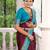 Wine Khadi Georgette silk blend Saree