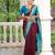 Wine Khadi Georgette silk blend Saree