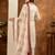 Off white Designer Straight Kurti Pant Dupatta Set With Embroidery And Hand Work
