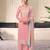 Light pink silk semi stitched wedding suits