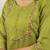 Parrot green Designer Straight Kurti Pant Dupatta Set With Embroidery And Hand Work