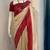 Cream Rich Pallu Jacquard  silk blend Saree