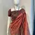 Brown Rich Pallu Jacquard  silk blend Saree