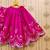 Pink embroidered taffeta lehenga and choli for girls