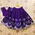 Blue embroidered taffeta lehenga and choli for girls