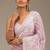 Pink thread sequin work Faux Georgette Saree