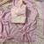 Pink thread sequin work Faux Georgette Saree