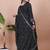 BLACK CHINON PARTY WEAR EMBROIDERY SUIT SET 