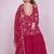 PINK Faux Georgette With digital print Anarkali Suit SET 