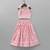Pink & white digital print rayon lehenga choli for girls – sleeveless tie-up shoulder top (2 pc set)