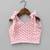 Pink & white digital print rayon lehenga choli for girls – sleeveless tie-up shoulder top (2 pc set)