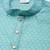 Bluish green jacquard silk kurta pajama