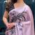 Pink SOFT FABRIC SAREE WITH BLOUSE SET