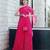 Pink One Shoulder Women Kurta Set Laheriya Print Kurta Set