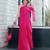 Pink One Shoulder Women Kurta Set Laheriya Print Kurta Set