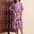 Aayumi voilet printed fit and flare maxi dress