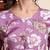 Aayumi voilet printed fit and flare maxi dress