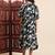 Aayumi printed black fit and flare maxi dress