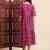 Aayumi ethnic maroon printed fit and flare maxi dress
