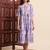 Aayumi purple tie dye fit and flare maxi dress