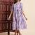 Aayumi purple tie dye fit and flare maxi dress