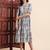 Aayumi grey tie dye fit and flare maxi dress