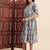 Aayumi grey tie dye fit and flare maxi dress