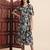 Aayumi black floral printed fit and flare maxi dress