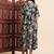 Aayumi black floral printed fit and flare maxi dress
