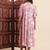 Aayumi pink floral printed fit and flare maxi dress