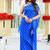 Embellished Blue One Shoulder Kurta Set Beautiful Laheriya Kurta Set