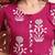 Aayumi new magenta floral printed flared maxi dress